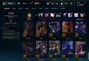 Bronze 2 com 55 Champs e 28 Skins - League of Legends LOL