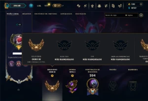 Ouro 3 com 110 Champs e 21 Skins +1 Prestigio - League of Legends LOL