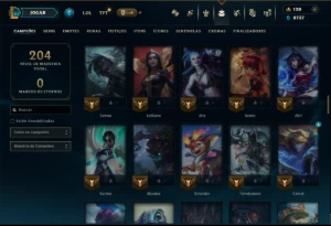 Ouro 3 com 110 Champs e 21 Skins +1 Prestigio - League of Legends LOL