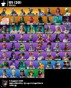 🔥 Conta Fortnite OG | Season 2 | Cavaleira Royal + AG Elite - Epic Games