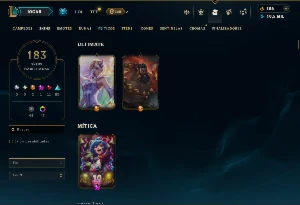 Vendo conta Lol 183 skins - League of Legends