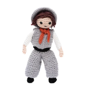 Boneco Gauchinho em Amigurumi - Artesanato e Personalizados