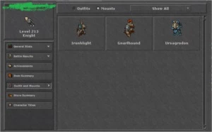 EK 210+ - RP 200 - CONTA COM MAKER SKILL ALTO. ( PVP VERDE) - Tibia