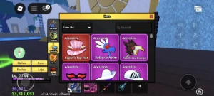 Conta blox fruits com frutas perm - Roblox