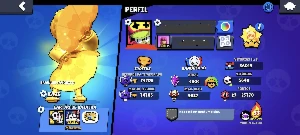 Conta de Brawl Stars- Antiga, Full, + de 300 Skins, pro pass