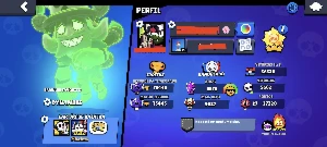 Negociável-Conta de Brawl Stars-Antiga, Full, + de 300 Skins