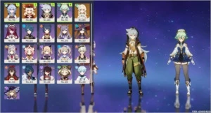 Conta AR51 com 4 personagens 5 estrelas - Genshin Impact