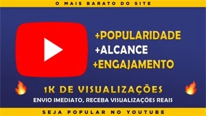 [PROMOÇÃO]  1000 Visualizações no Youtube - Redes Sociais