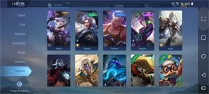 Conta Mobile Legends já foi mítico 69 heróis 77skins