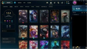 Conta lol - Diamante IV 164 skins - League of Legends