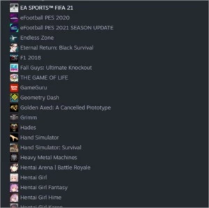 conta steam 101 jogos; lvl 42