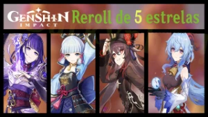 Reroll de 5 Estrelas (Dinâmico) - Genshin Impact