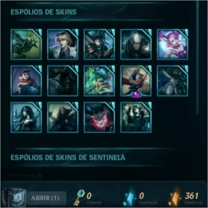 CONTA PLATINA 4 - 12 PÁGINAS DE RUNA - TODOS OS CAMPEÕES - League of Legends LOL