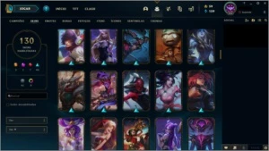 Conta 127 Champs 130 Skins Unranked (Diamond S7,8,9 MMR bom) - League of Legends LOL