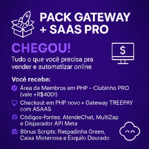 Pack Gateway de Pagamento + SAAS PRO - Outros
