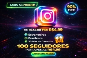 [Mais Vendido] - 100 Seguidores Instagram Por Apenas R$4,99 - Redes Sociais