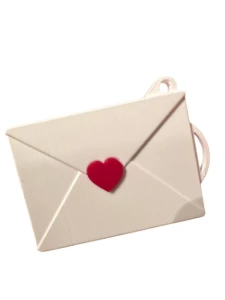 Chaveiro Envelope Retrátil para Foto ou Mensagem - Artesanato e Personalizados