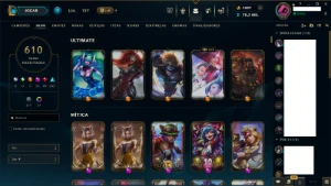 Conta LoL Main ADC  610 Skins (Finalizador Exaltado Jinx) - League of Legends