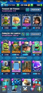 Conta de Clash Royale