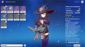 Conta Genshin Impact com hutao, ayaka, ayato e mt mais ar47