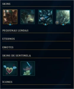 Conta Lol , Platina 4 , 217 Skins - League of Legends