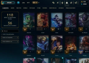 conta Lol Ouro, 9 Skins, Lvl 43, Upada na mao - League of Legends