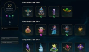 Conta platina 4,736 skins - League of Legends LOL