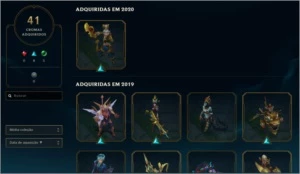 Conta platina 4,736 skins - League of Legends LOL