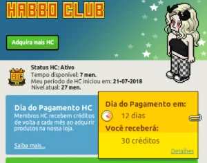 Conta Habbo 2018 com vários visuais raros e supers