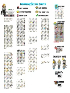 Conta Habbo 2018 com vários visuais raros e supers
