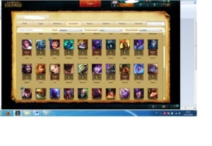 Conta lol Unranked/ 54 campeões/8 skins - League of Legends