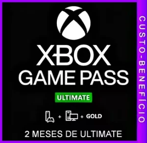 Game Pass Ultimate Xbox/Pc 2 meses + Discord Nitro + Brinde - Premium
