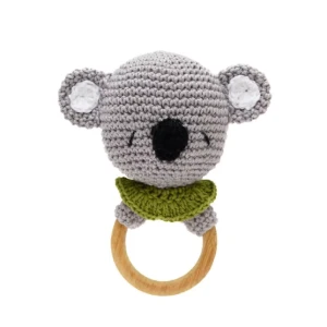 Chocalho Urso Amigurumi - Artesanato e Personalizados