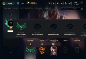 Esmeralda 4 com 95 Champs e 7 Skins - League of Legends LOL