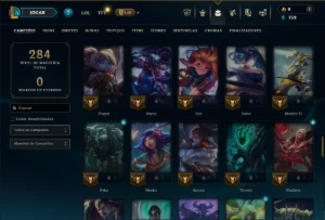 Esmeralda 4 com 95 Champs e 7 Skins - League of Legends LOL