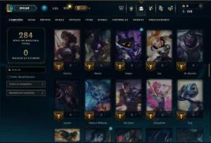 Esmeralda 4 com 95 Champs e 7 Skins - League of Legends LOL