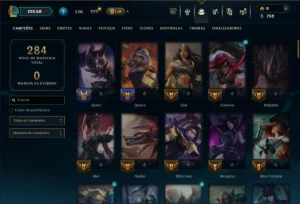 Esmeralda 4 com 95 Champs e 7 Skins - League of Legends LOL