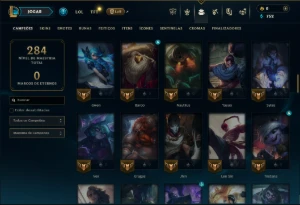 Esmeralda 4 com 95 Champs e 7 Skins - League of Legends LOL