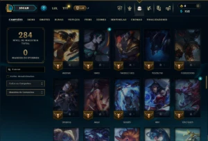 Esmeralda 4 com 95 Champs e 7 Skins - League of Legends LOL