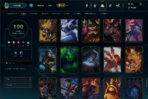 Conta de lol 100 skins contando com 4 skins prestigio - League of Legends