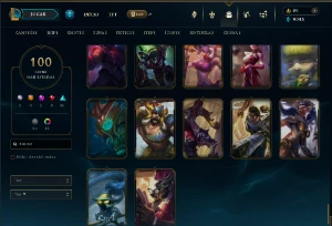 Conta de lol 100 skins contando com 4 skins prestigio - League of Legends