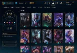 Conta de lol 100 skins contando com 4 skins prestigio - League of Legends