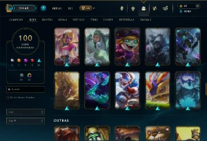 Conta de lol 100 skins contando com 4 skins prestigio - League of Legends