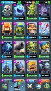 Conta Clash Royale Arena 10