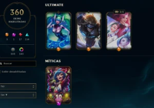 FULL ACESSO - LVL 467 - 360 Skins - TODOS Champions - League of Legends LOL