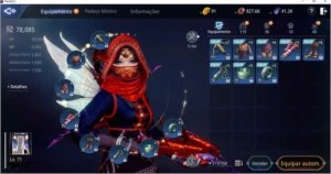 ARQUEIRA LVL 71, 77K POWER - passaporte disponível conta SA - MIR4