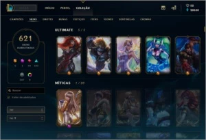 Conta de league of Legends, Muito boa criada em 2012. LOL