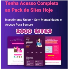 Pack De Sites E Lojas Prontas 2.000 Modelos Prontos - Others
