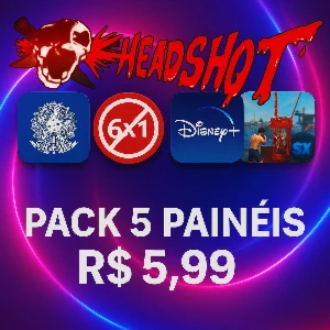Pack Exclusivo com 5 Painéis por Apenas R$5,99! - Free Fire