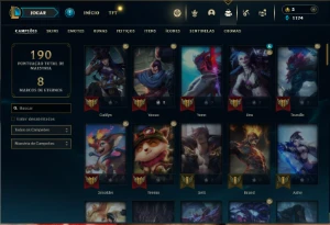 Prata 4 com 90 Champs e 30 Skins - League of Legends LOL